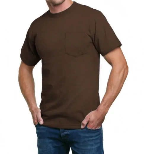 Heavyweight 100% Cotton T-Shirts with Pocket - Made in USA - Image 22