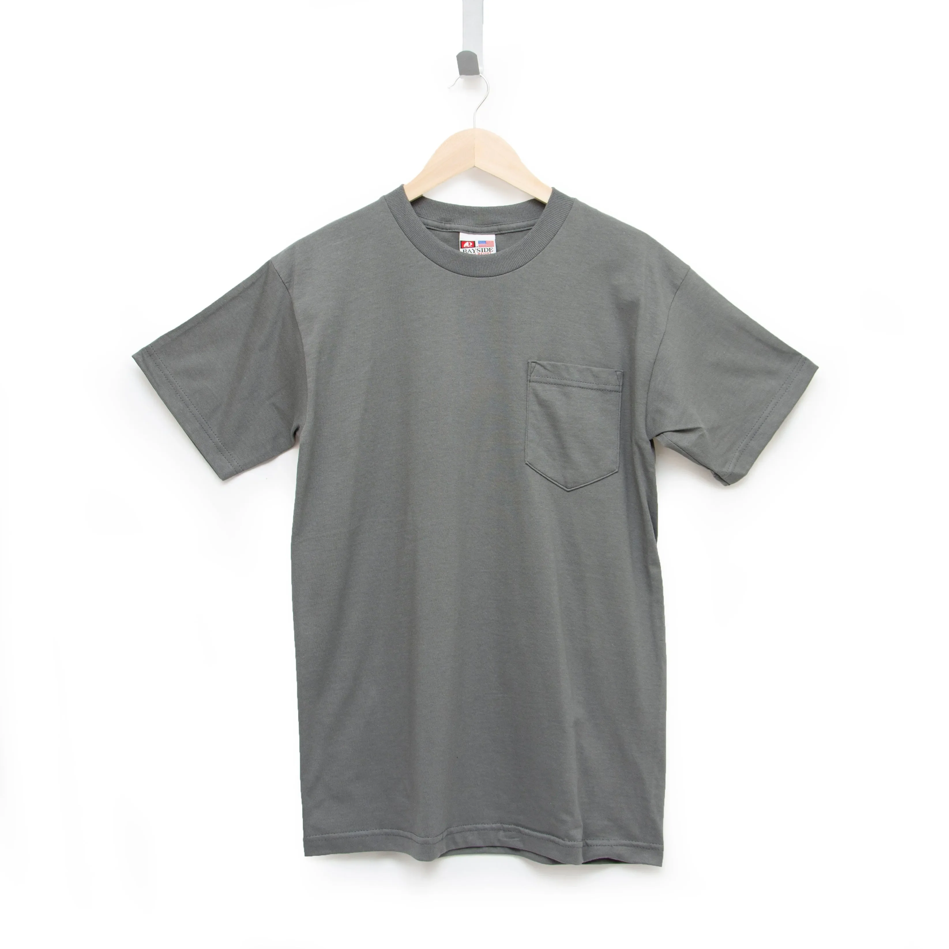 Heavyweight 100% Cotton T-Shirts with Pocket - Made in USA - Image 26