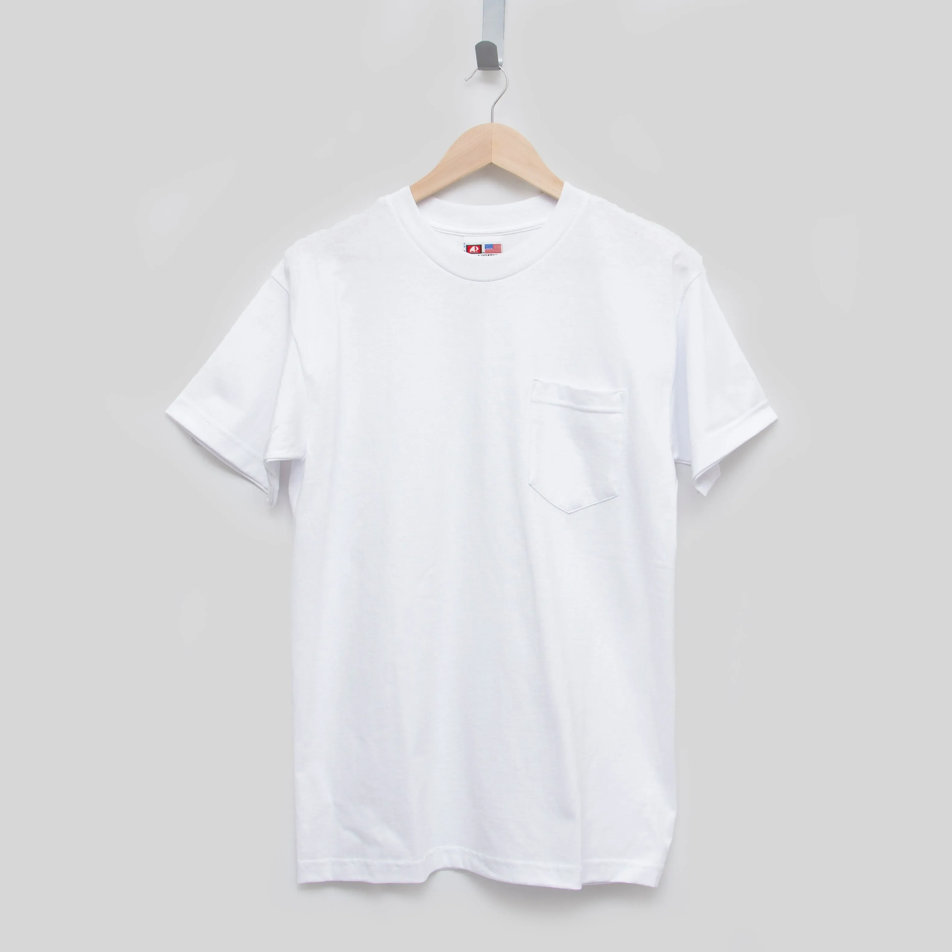 Heavyweight 100% Cotton T-Shirts with Pocket - Made in USA - Image 8