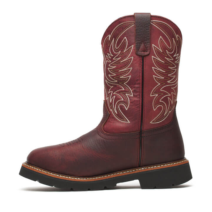 Western Work Series 11" Waterproof Chili/Crimson Non-Safety Toe Work Boot - Image 3