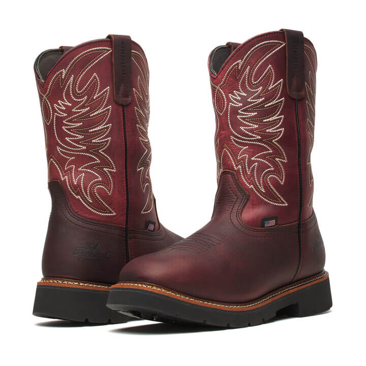 Western Work Series 11" Waterproof Chili/Crimson Non-Safety Toe Work Boot - Image 5
