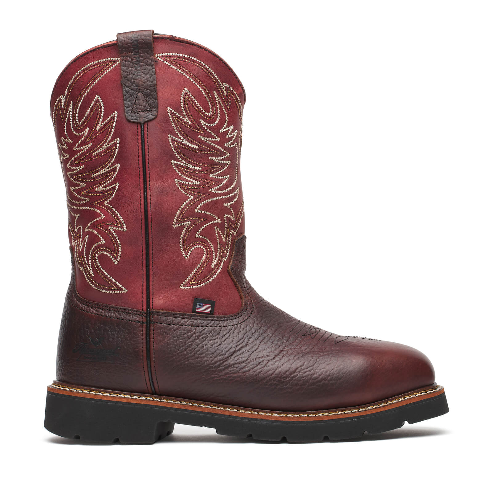 Western Work Series 11" Waterproof Chili/Crimson Safety Toe Work Boot - Image 2