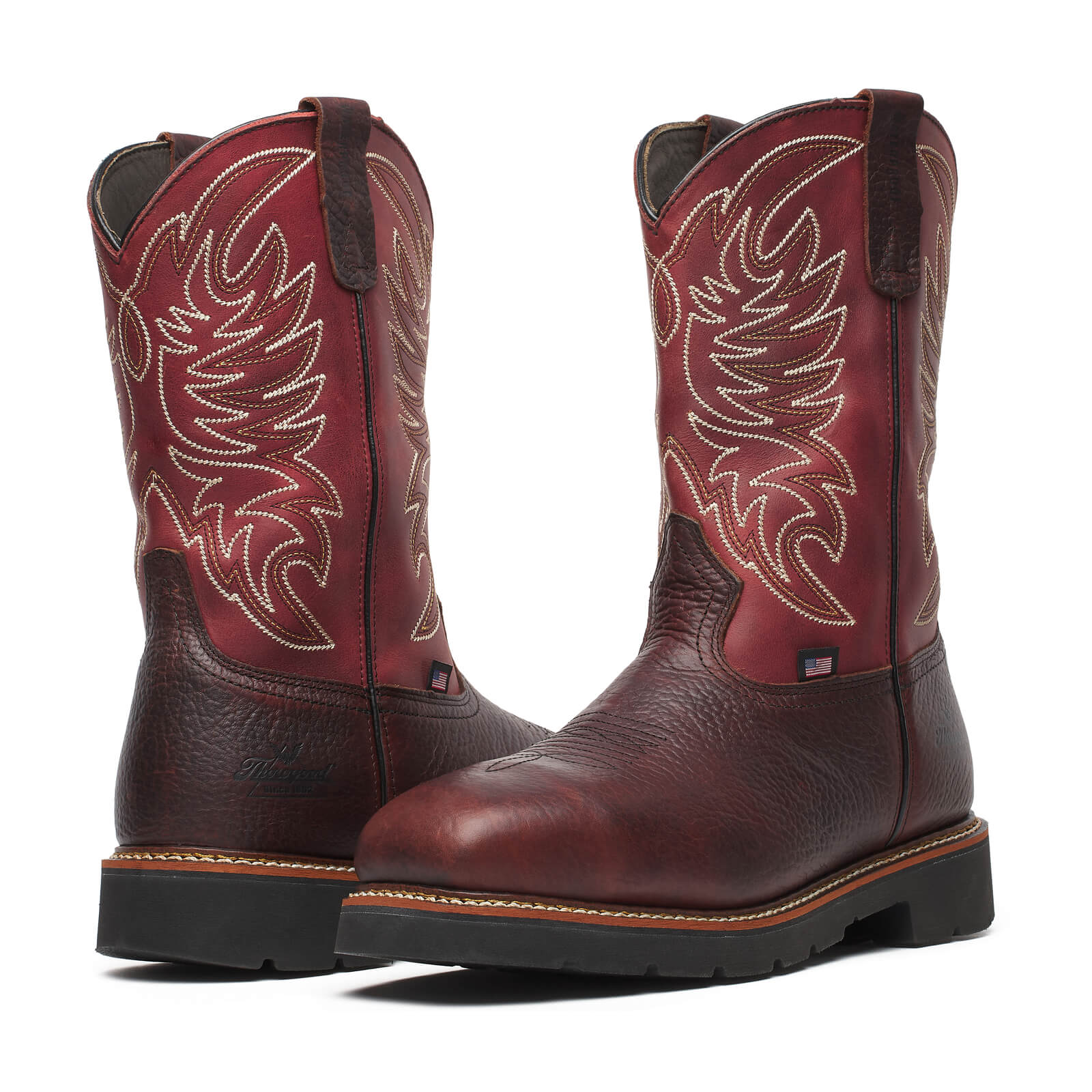 Western Work Series 11" Waterproof Chili/Crimson Safety Toe Work Boot - Image 4