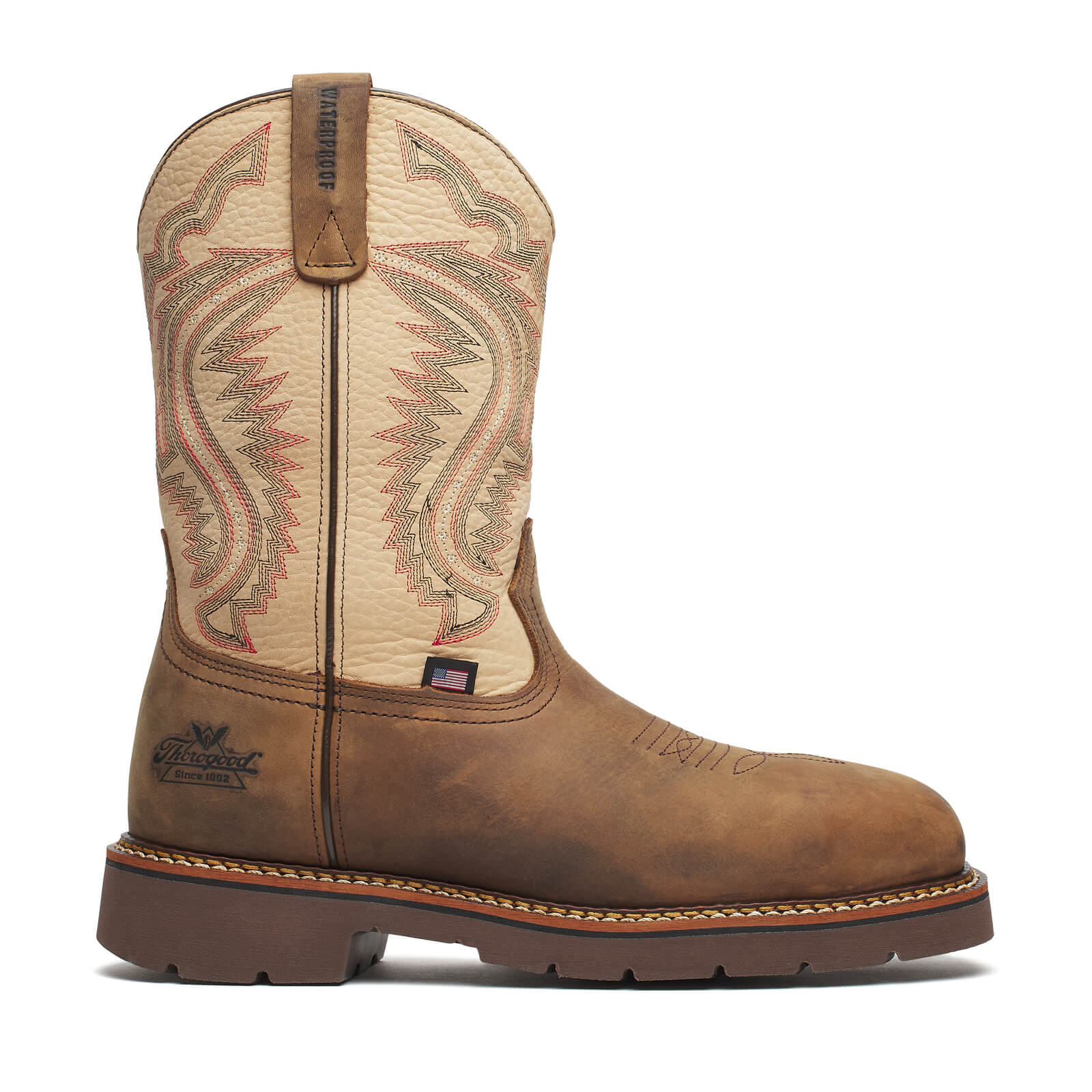 Western Work Series 11" Waterproof Crazy Horse/Rawhide Nano Composite Safety Toe Work Boot - Image 5
