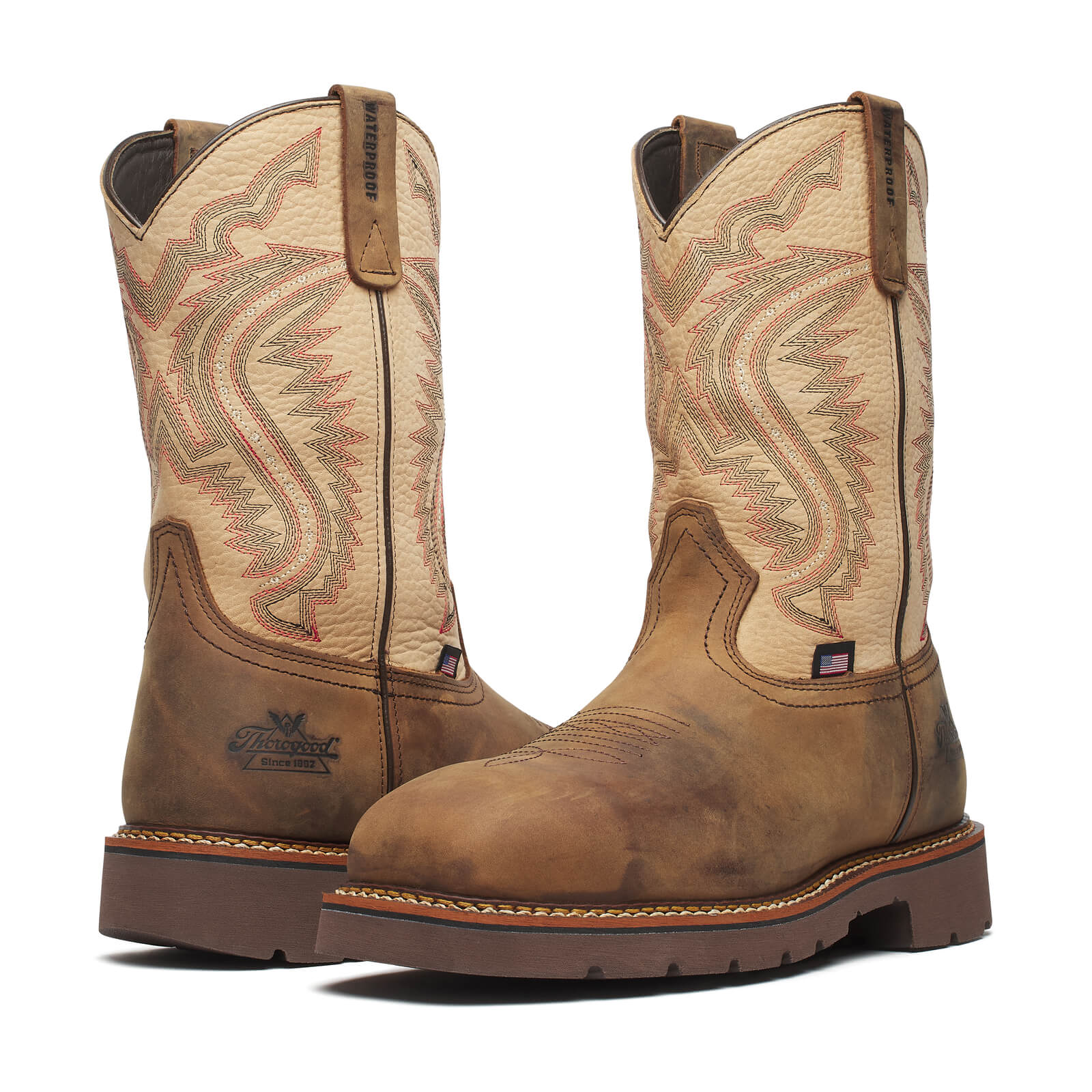 Western Work Series 11" Waterproof Crazy Horse/Rawhide Nano Composite Safety Toe Work Boot - Image 6