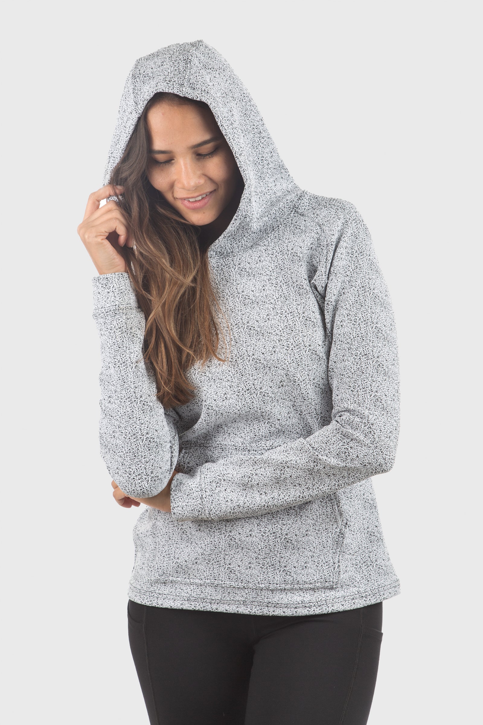 White Frost Long Sleeve Hoodie - Image 3