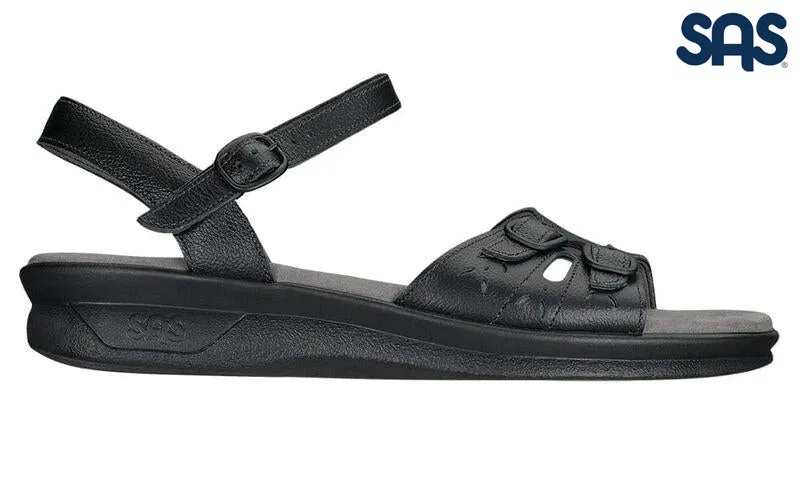 SAS Women's Black Duo Quarter Strap Sandal - Image 3