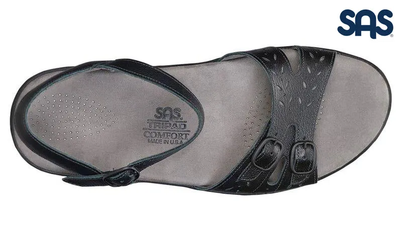 SAS Women's Black Duo Quarter Strap Sandal - Image 4
