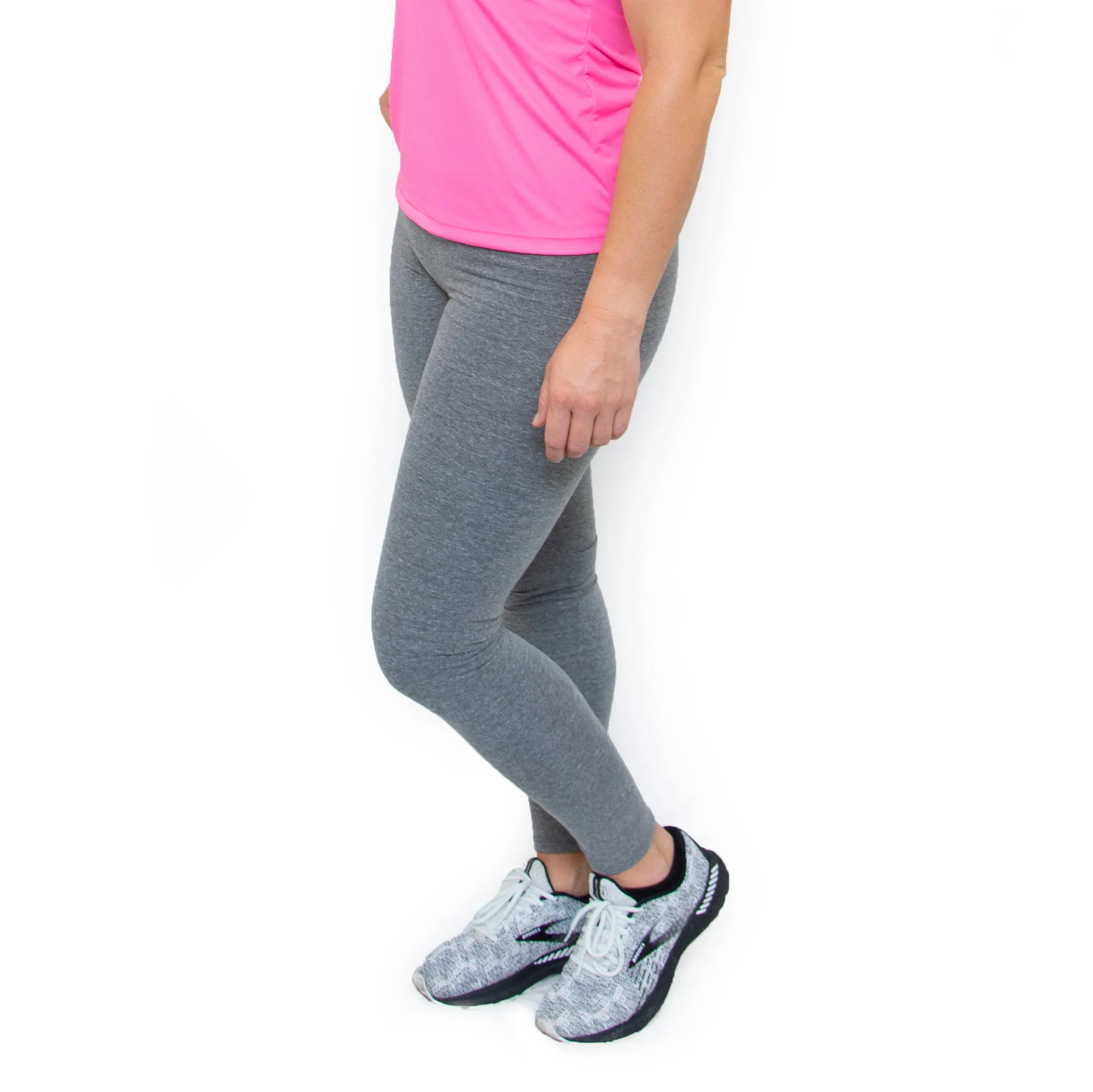 Womens Eco Triblend Spandex Jersey Leggings - Image 6
