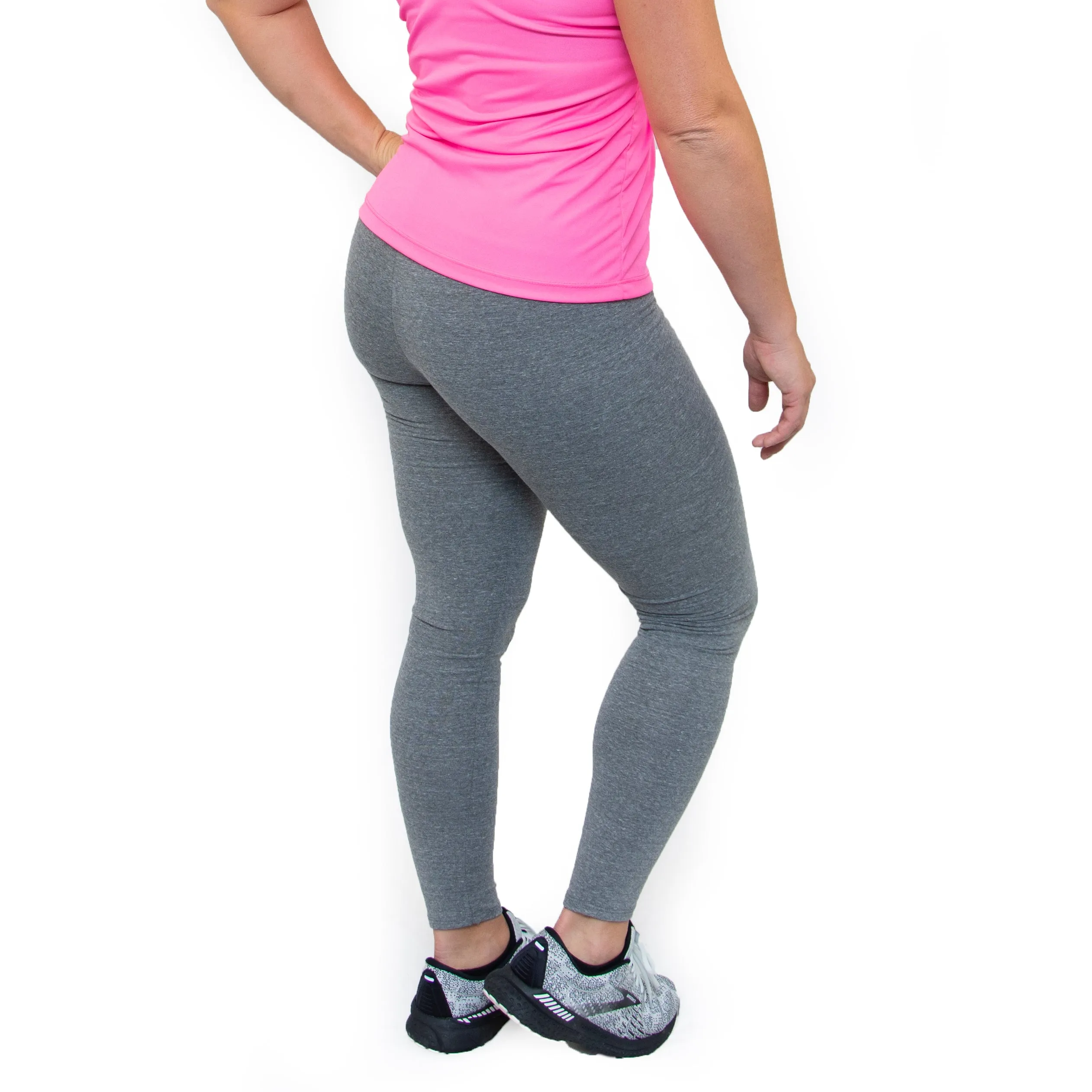 Womens Eco Triblend Spandex Jersey Leggings - Image 7