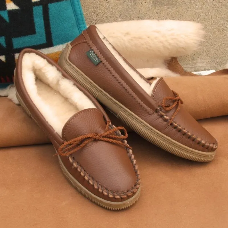 Women's Premium Rubber Sole Sheepskin Slippers - Image 2
