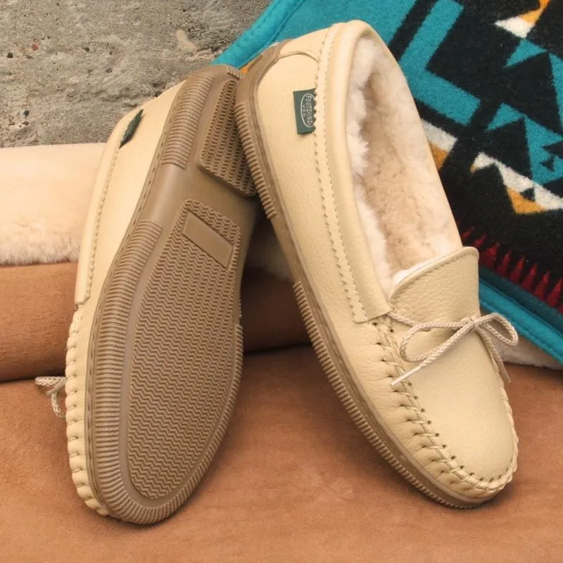 Women's Premium Rubber Sole Sheepskin Slippers - Image 3